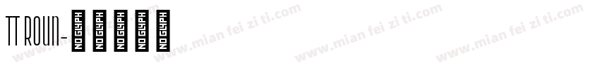 TT Roun字体转换